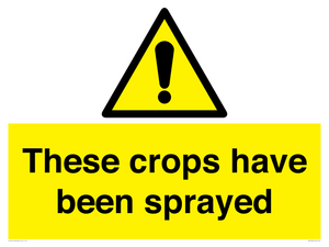 These crops have been sprayed